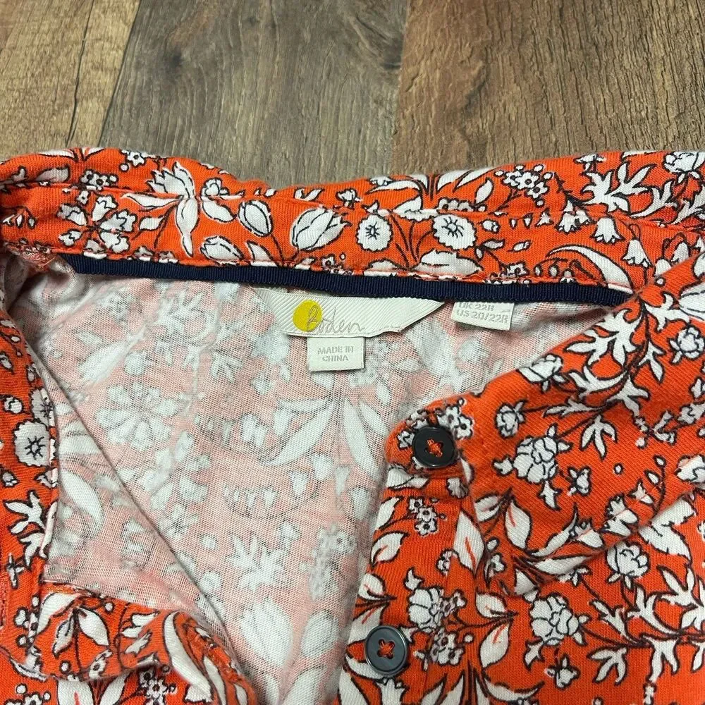Boden Red Floral Mini Dress